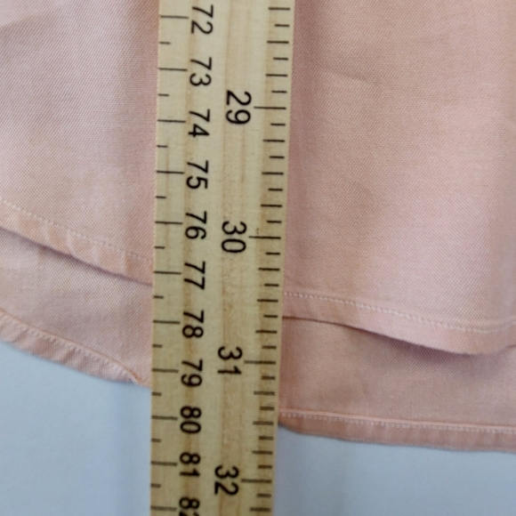 Ralph Lauren Shirt Mens Size 16.5 34/35 Peach Long Sleeve Flesh Pony Classic Fit - Picture 5 of 9
